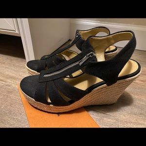Michael Kors Damita Black espadrilles wedge